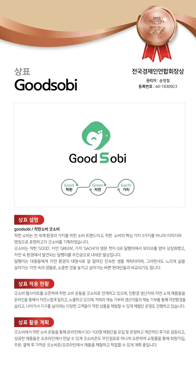 특허청 상표디자인권 수상